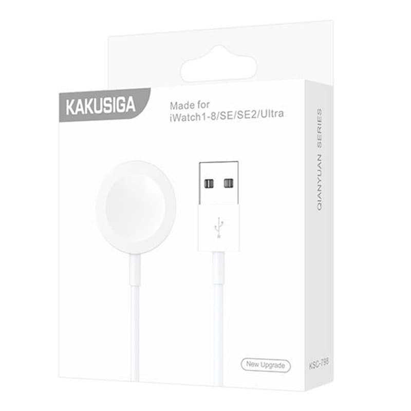 Kaku (KSC-798) - Incarcator Wireless, iWatch, 1.75W, 5V, Qi Charging, conector USB-A, White 1