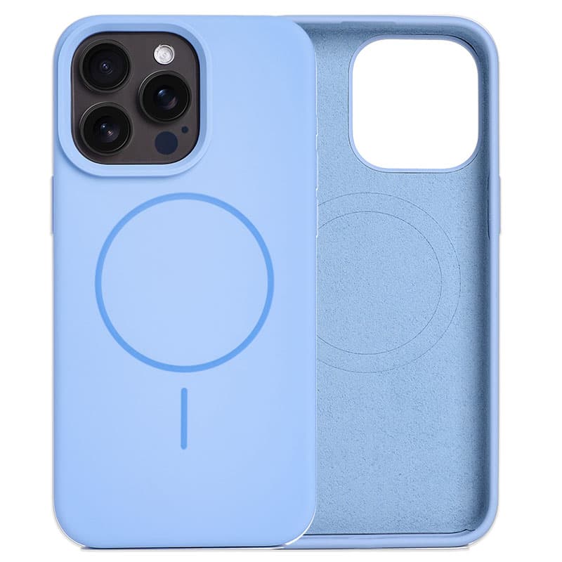 Husa MagThin » iPhone 15 Pro Max, Smooth Soft » MagSafe, Sky Blue 1