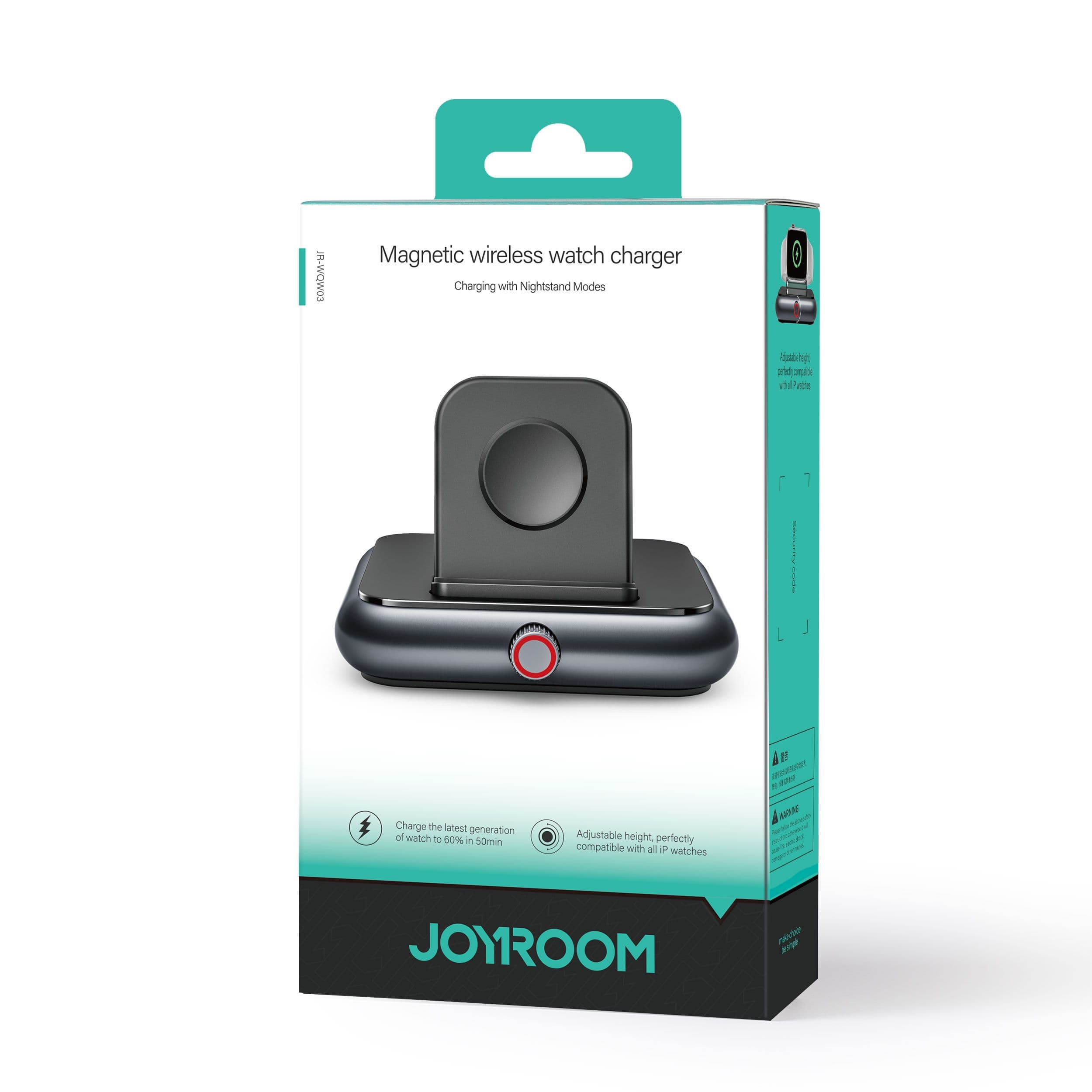 Joyroom (JR-WQW03) - Incarcator Wireless, iWatch, 3W, 5V, 1A, Qi Charging, Magnetic, Black 1
