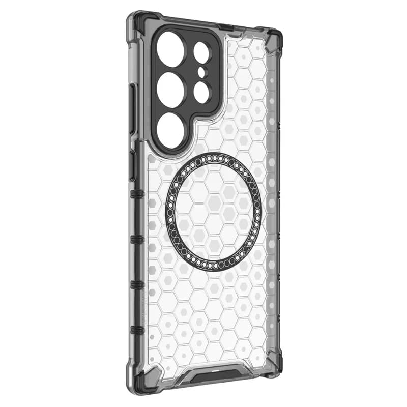 Husa HoneyComb » Samsung S24 Ultra, Magnet MagCase, AntiDrOppo Corners, White 1