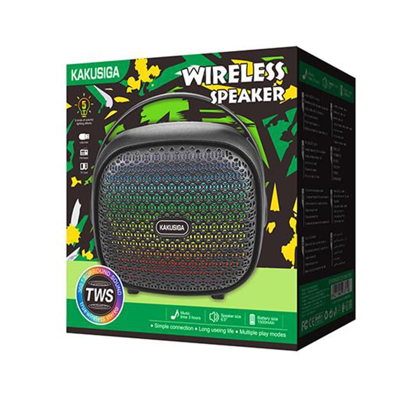 Kaku (KK-6102) - Boxa Portabila, Wireless BT 5.3, 8W, 1500mAh, Black 1