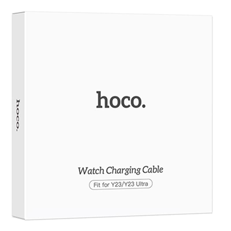 Hoco (Y23/Y23 Ultra) - Cablu Incarcare Wireless, Smartwatch Y23/Y23 Ultra, USB-A, 5W, Qi, 1m, White 1