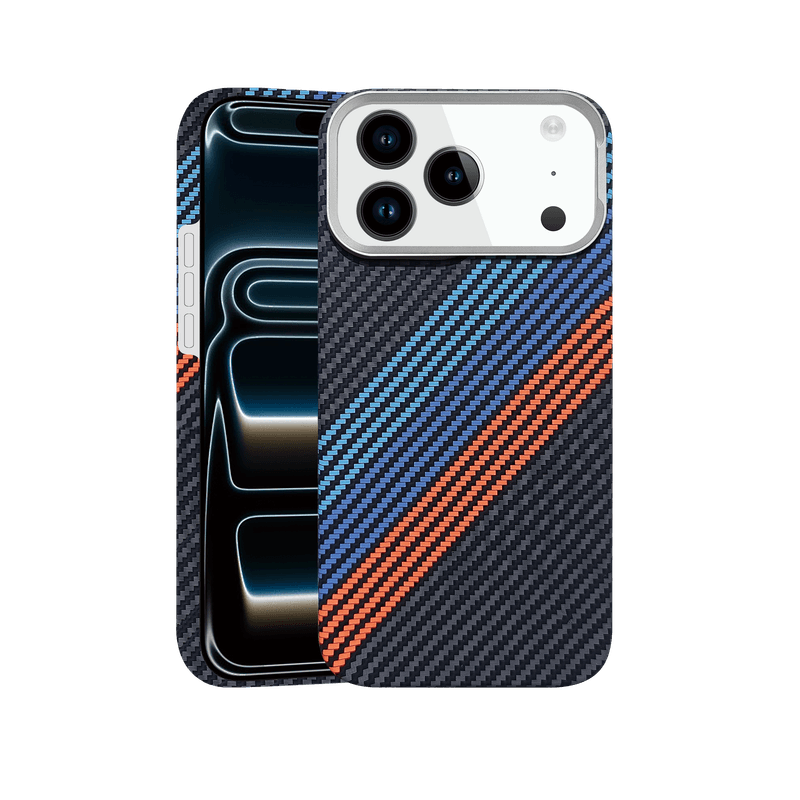 Husa Aramid PTK » iPhone 17, Kevlar Fiber cu MagSafe, BMW 1