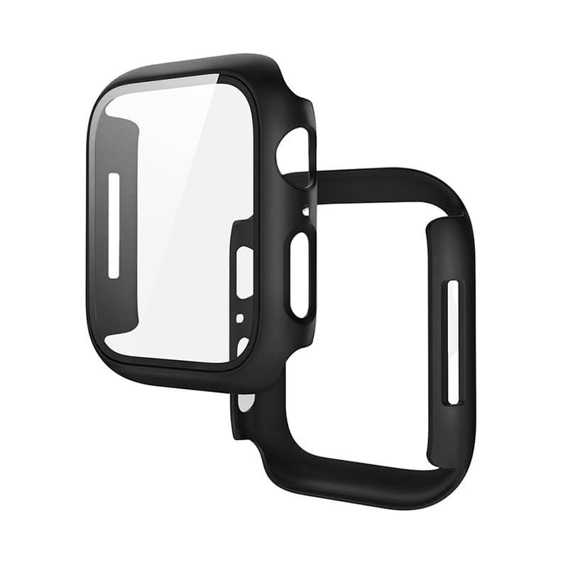 Hoco (WS3) - Rama protectie cu folie integrata, iWatch Series 7/8, PC, (41mm), Black 1