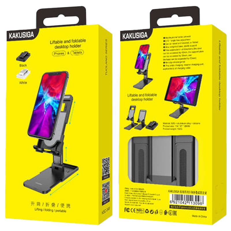 Kaku (KSC-349) - Suport Birou, Stand, pentru telefon / tableta, MultiAngle, brat telescopic, Black 1