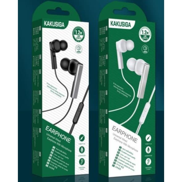 Kaku (KSC-704) - Casti cu Fir In Ear 3.5mm 1.2m Mic &amp; Volume Key HiFI White 1
