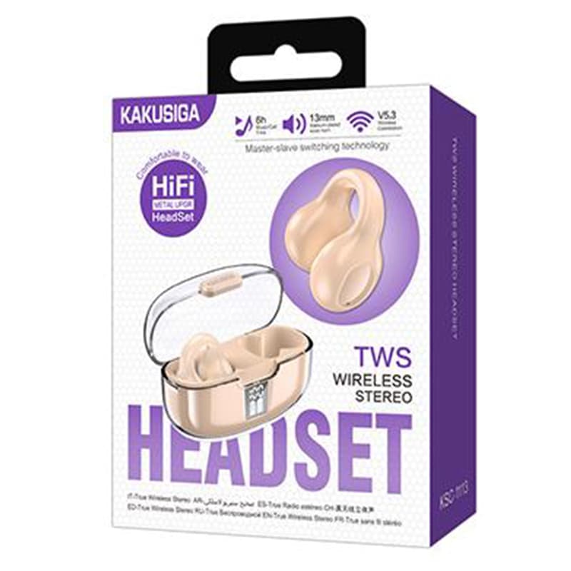 Kaku (KSC-1113) - Casti Wireless, Ear Buds, BT 5.3, 180h StandBy, 300mAh, CREAM 1