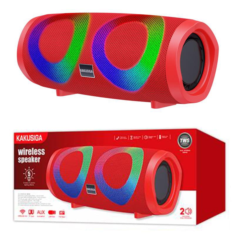 Kaku (KSC-615) - Boxa Portabila, Wireless, BT 5.0, TWS, 10W, 4H, 1800mAh, USB, AUX, TF Card, FM, Red 1