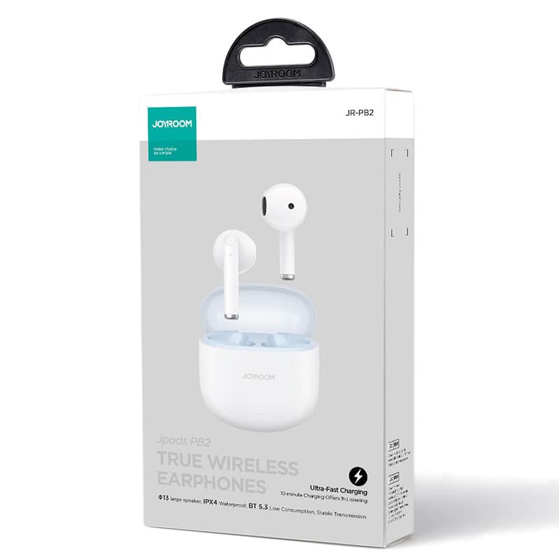 Joyroom (JR-PB2) - Casti Wireless, Ear Buds, BT 5.3, StandBy, 300mAh, White 1