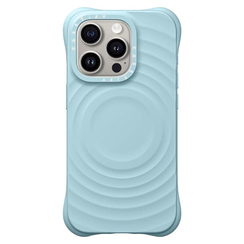 Husa Ripple » iPhone 16, Soft Skin, MagSafe, Light Blue 1