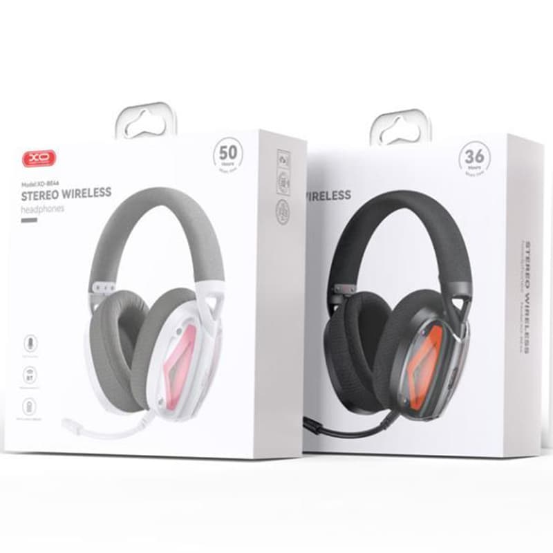 XO (BE46) - Casti Wireless, Over Ear, BT 5.3, Gaming, 2 in 1, USB-C+USB-A, Black/Orange 1