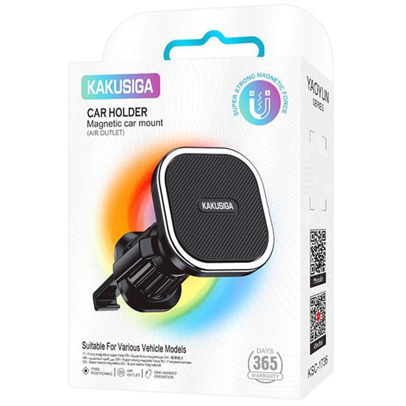 Kaku (KSC-1736) » Suport Auto, Magnetic, montaj Ventilatie, Pull Hook, Compact Size, Black 1