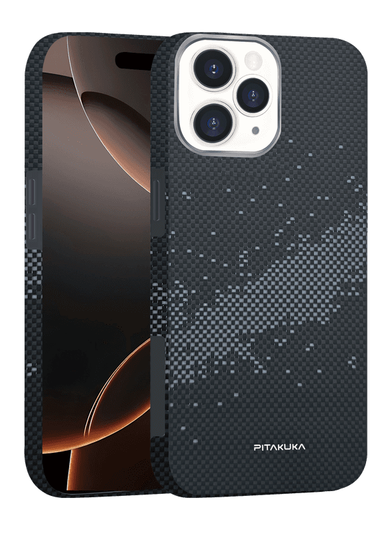 Husa Aramid PTK » iPhone 16, Kevlar Fiber, cu MagSafe, Splash Grey 1