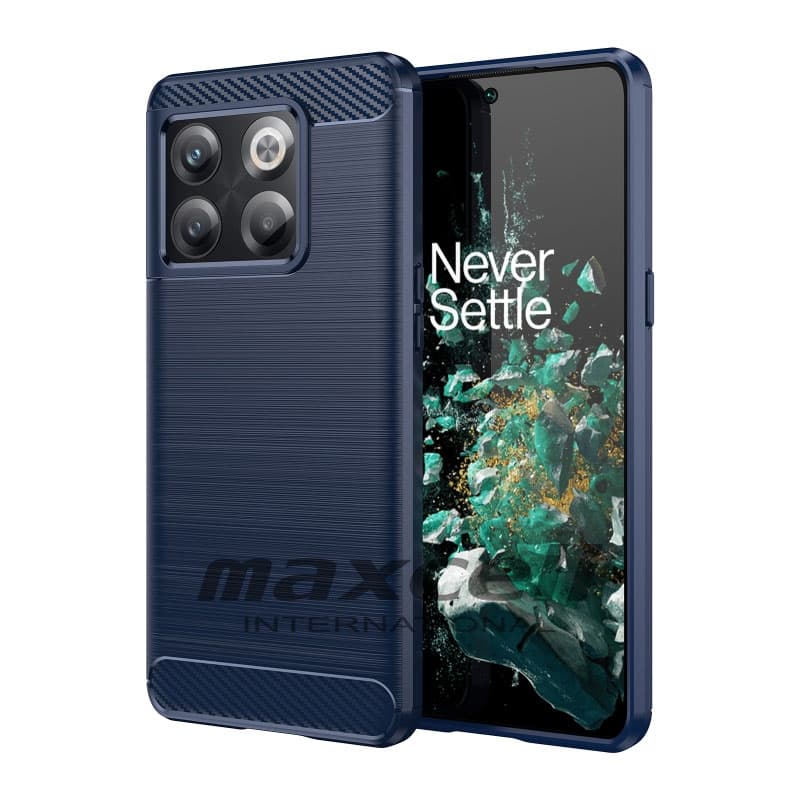 Husa Oppo Reno11 F, Carbon Stripe, TPU flexibil 2 mm, Blue