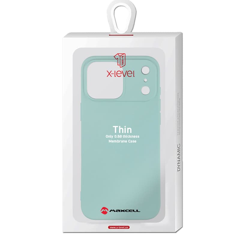 Husa X-Level Thin » iPhone 17 Pro Max, Thin Series, SoftTouch, Turquoise 1