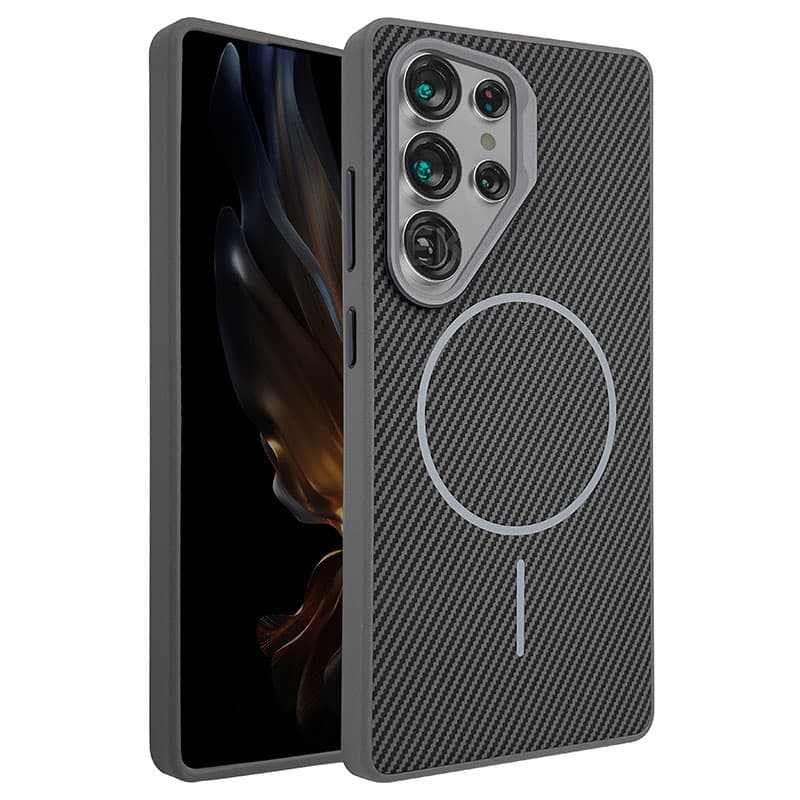 Husa MagFiber » Samsung S25 Plus, Carbon MagCase, AntiShock, Grey 1
