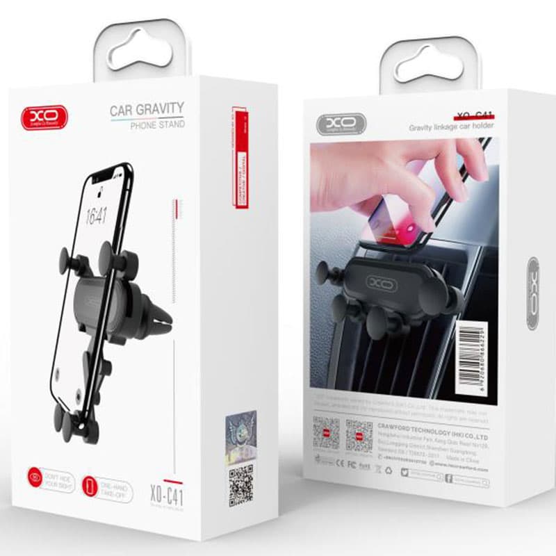 XO (C41) - Suport Auto, FlexiBump, montaj Ventilatie, AutoGravity, brate flexibile, Black 1