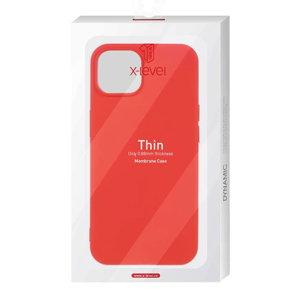 Husa X-Level Thin » iPhone 12 - MicroFiber, Red 1