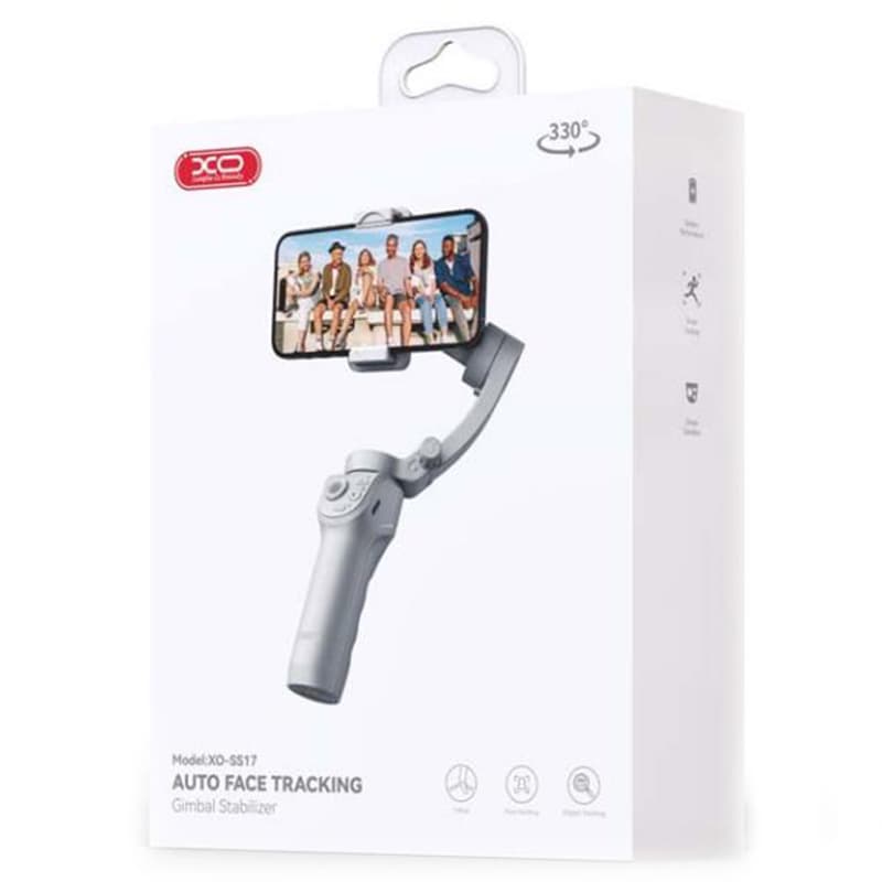 XO (SS17) - Suport pentru telefon, tiPhone Selfie, Gimbal, cu maner si stabilizator Anti Shake, Grey 1