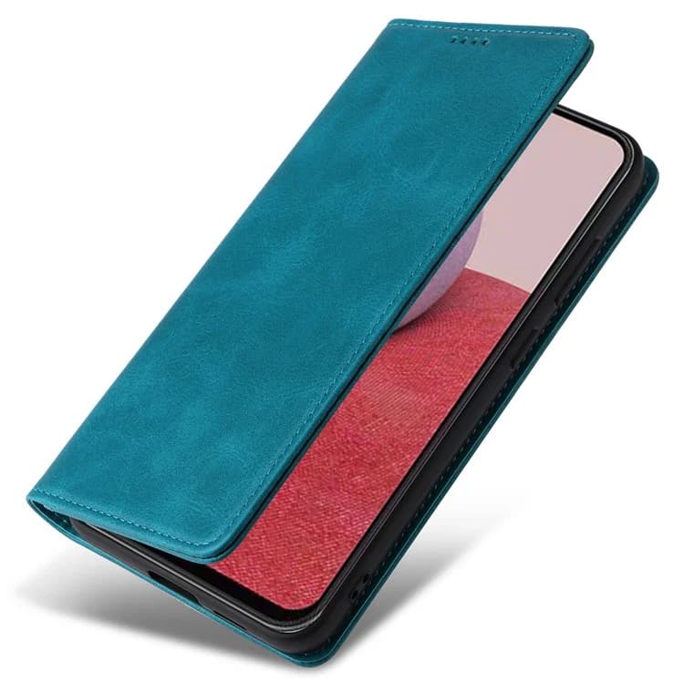 Husa Flip Leather » Samsung A35, Deluxe, Magnetic Wallet, Green