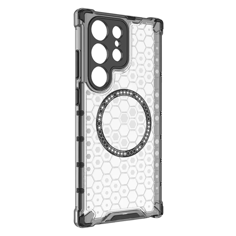 Husa HoneyComb » Samsung S25 Ultra, Magnet MagCase, AntiDrOppo Corners, White 1