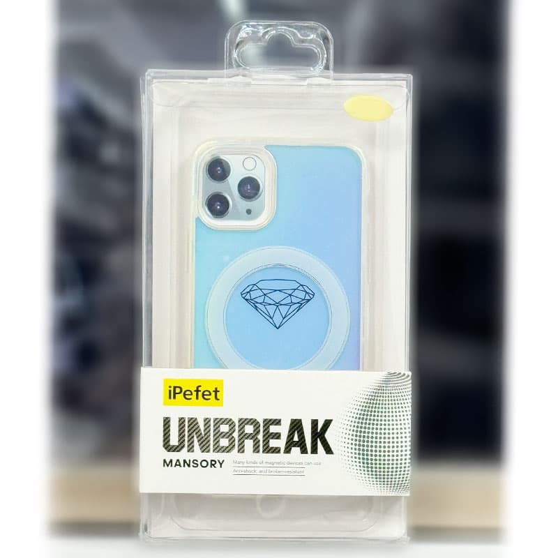 Husa iPefet Shift » iPhone 14 Plus, Kevlar Pattern, cu MagSafe, Acryl, Aurora Blue 1