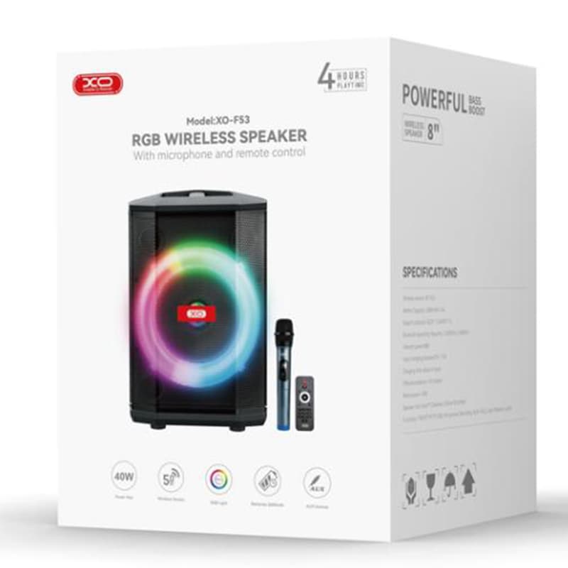 XO (F53) - Boxa Portabila, 40W, 3600mAh, Black 1