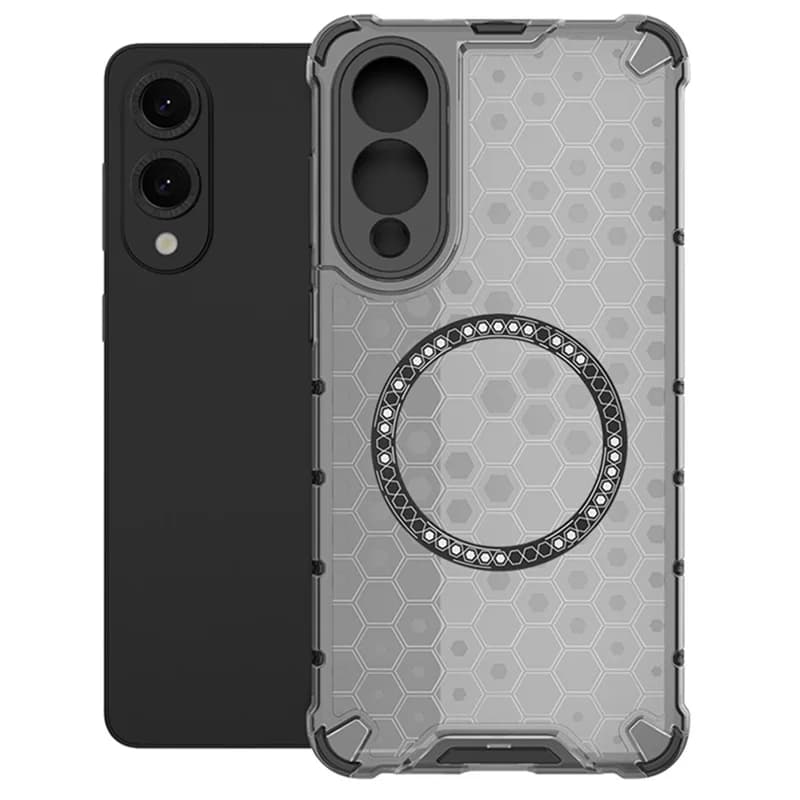 Husa HoneyComb » Samsung S25 Edge, Magnet MagCase, AntiDrOppo Corners, Grey 1