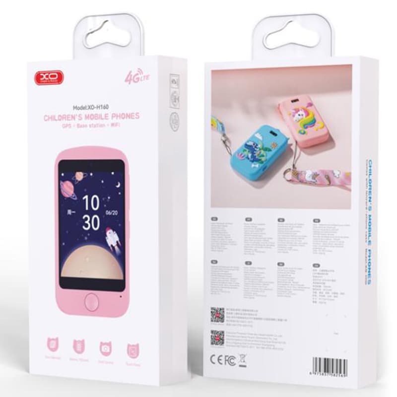 XO(H160) Telefon Kids, Smart 4G, GPS, NanoSIM, ecran 2.8", Dual Camera, 30W Pixeli, Pink 1