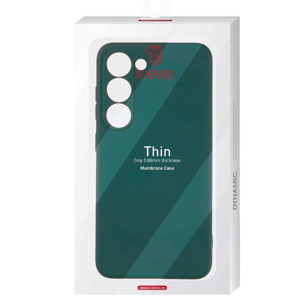 Husa X-Level Thin » Samsung S26, Microfiber, TPU, Dark Green 1