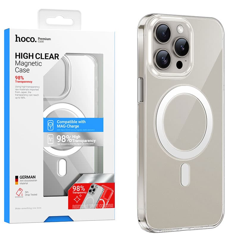Husa Hoco (AS4) » iPhone 15 Pro Max - MagSafe, Antidrop, UltraClear 1