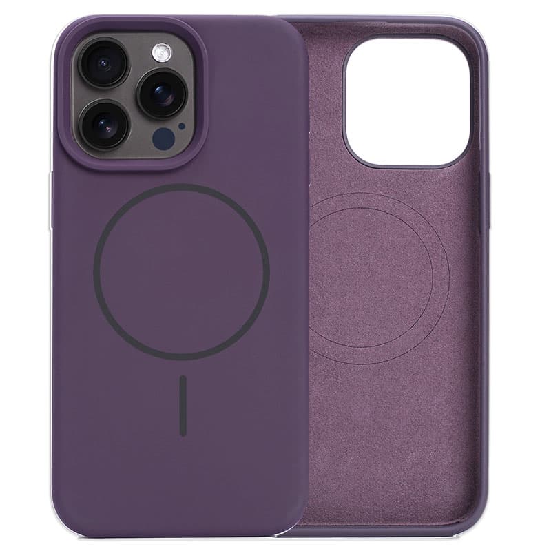 Husa MagThin » iPhone 15, Smooth Soft » MagSafe, Deep Purple 1