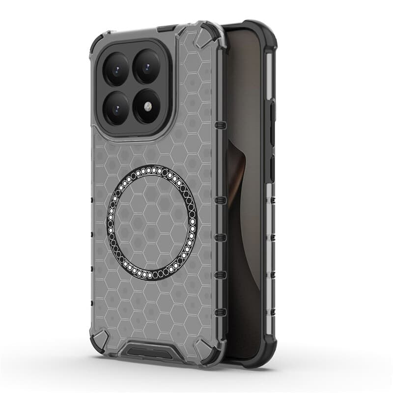 Husa HoneyComb » Honor 400, cu extra protectie colturi, cu MagSafe,Grey 1