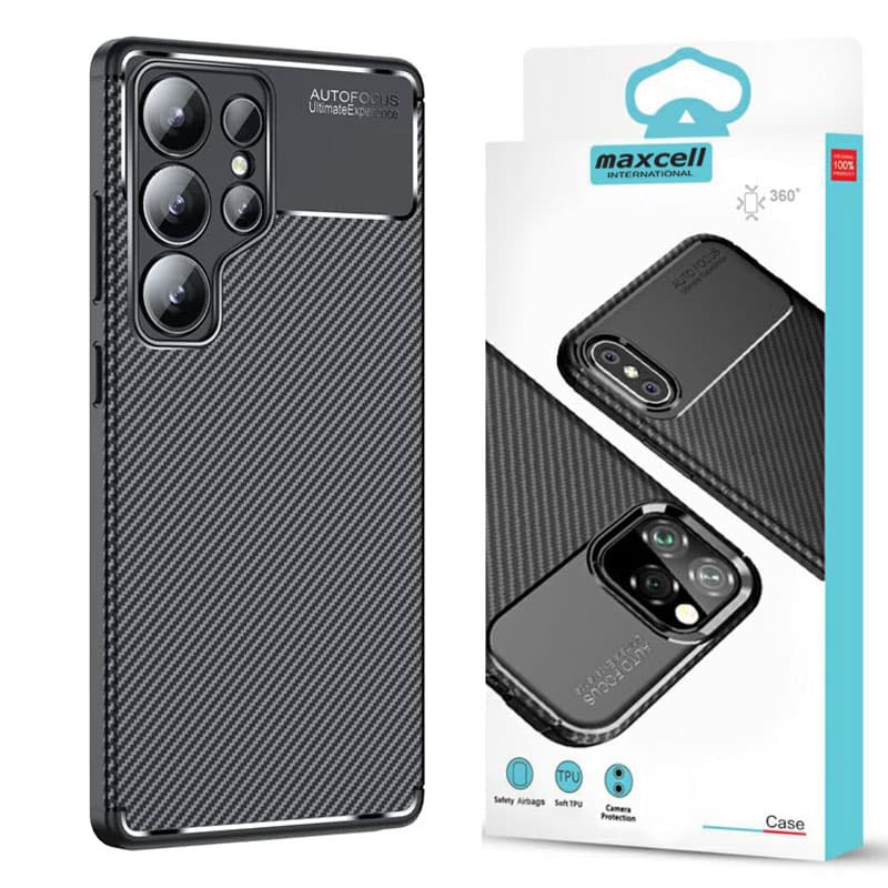 Husa AutoFocus » Samsung S25 Ultra, Carbon Grain, Black 1