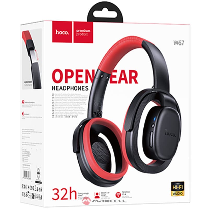 Hoco (W67) - Casti Wireless, Over Ear, BT 5.4, Reducere zgomot ANC, Black 1