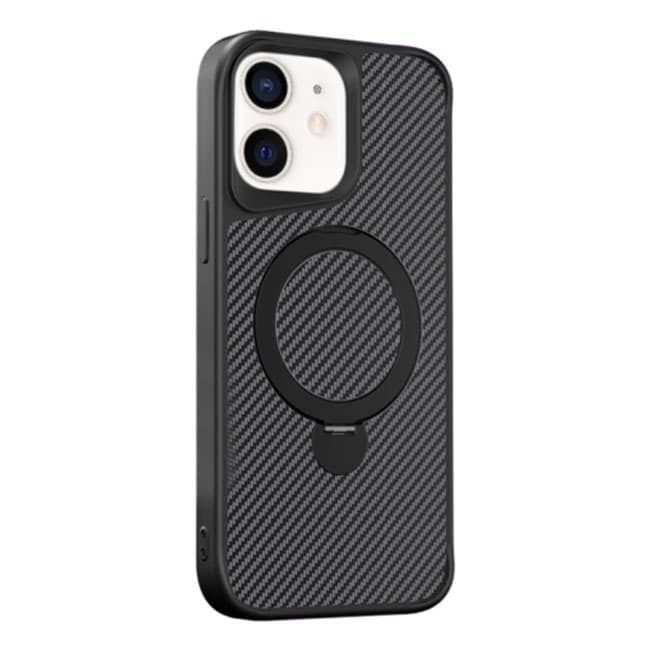Husa MagStand » iPhone 16 Plus, MagCase Ring, Carbon, Black 1