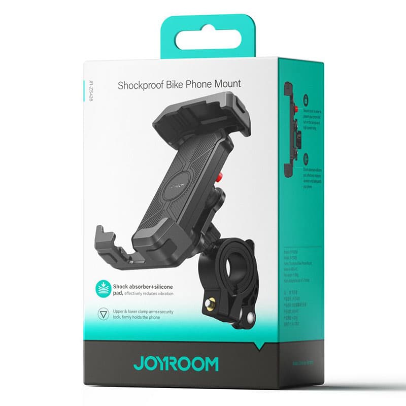 Joyroom (JR-ZS428) - Suport Moto/Bike, montaj Ghidon, ShockProof, BLACK 1