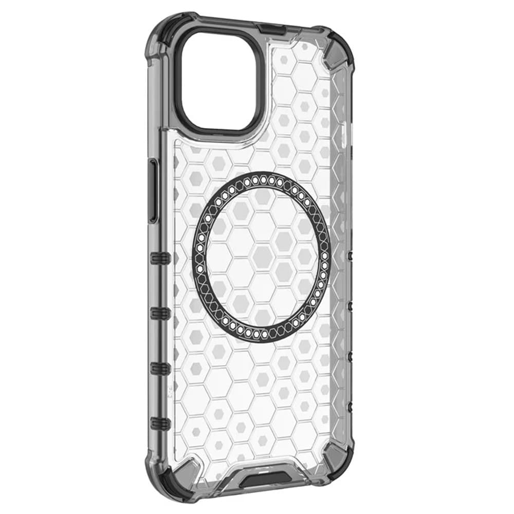 Husa HoneyComb » iPhone 14 Pro Max, Magnet MagCase, AntiDrOppo Corners, White 1