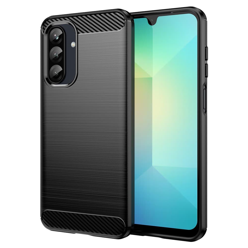 Husa Brush » Samsung A36, TPU, Metall Look, Black 1