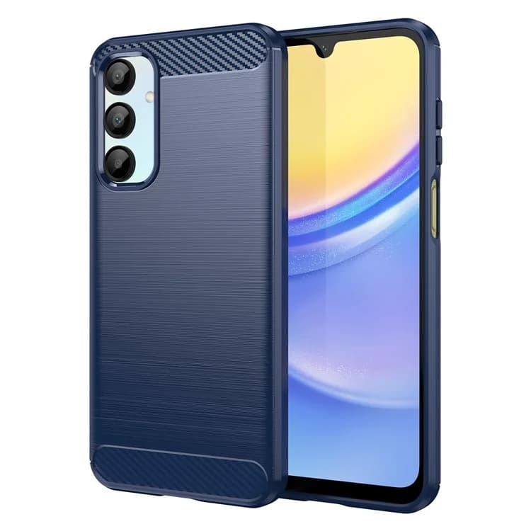 Husa Brush » Samsung A06, TPU, Metall Look, Blue 1