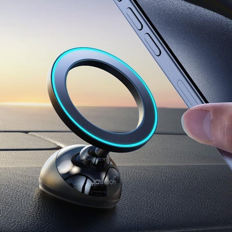 Joyroom (JR-ZS357) » Suport Auto, Magnetic Ring, montaj pe consol, MultiAngle, Black 1