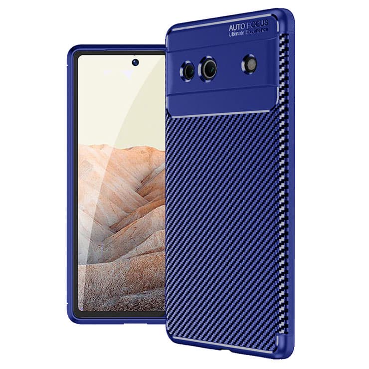 Husa AutoFocus » iPhone 12 Mini, Carbon Grain, Blue