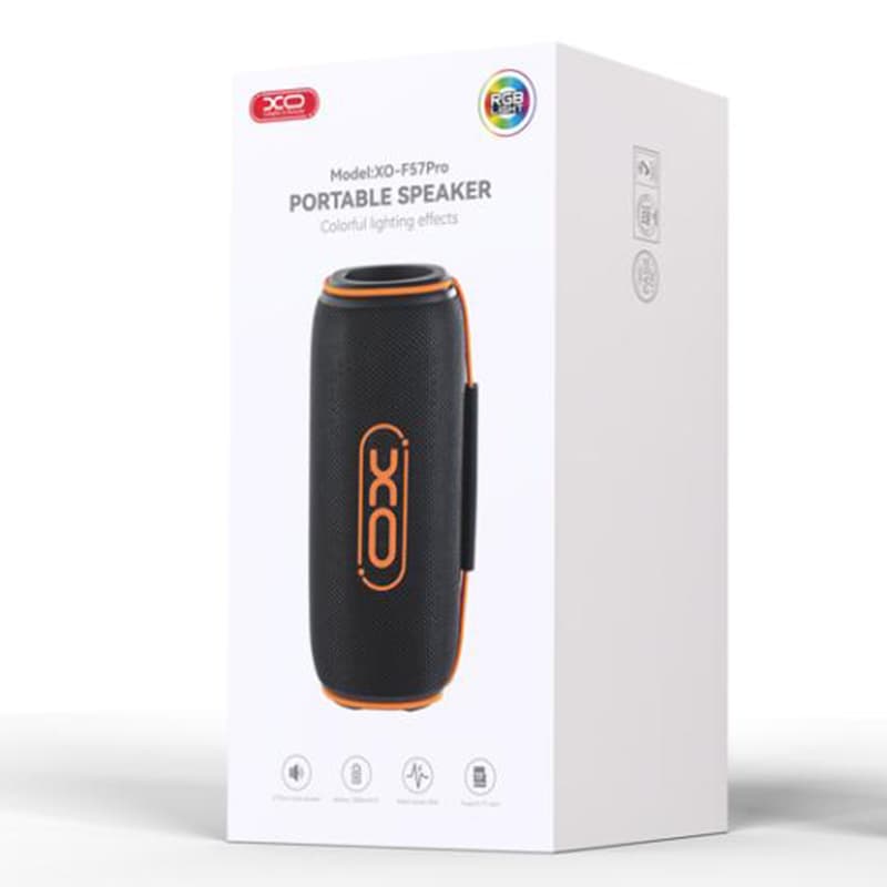 XO (F57 Pro) - Boxa Portabila, Wireless BT 5.3, 30W, 1800mAh, Outdoor, Soundbar, Orange/Black 1