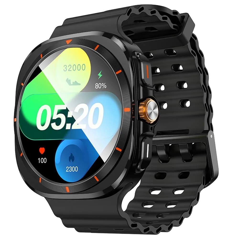Hoco (Y29) - Ceas SmartWatch, Sport, BT 5.3, functie de apel, 220mAh, Multilanguage, Black 1