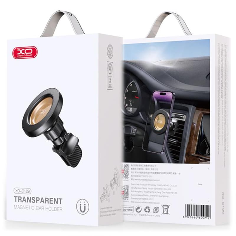 XO (C129) - Suport Auto, Magnetic, montaj Ventilatie, MagRing, MultiAngle, Black 1