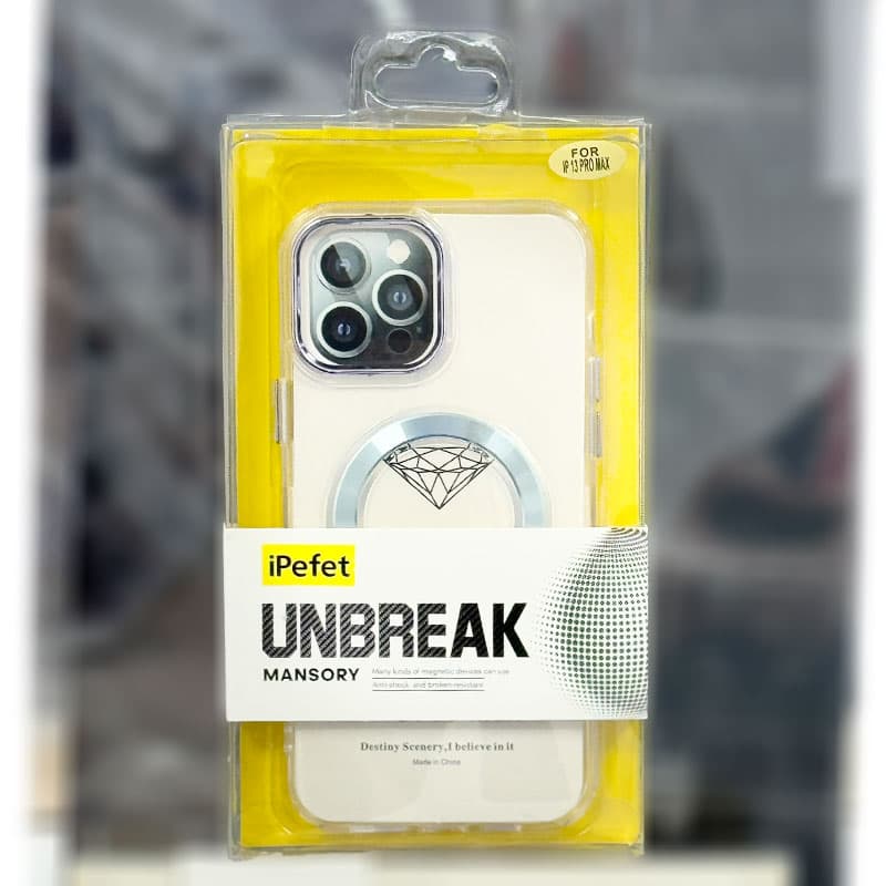 Husa iPefet Clear » iPhone 13 Pro, AntiDrOppo cu MagSafe, Acryl, Blue Sky 1