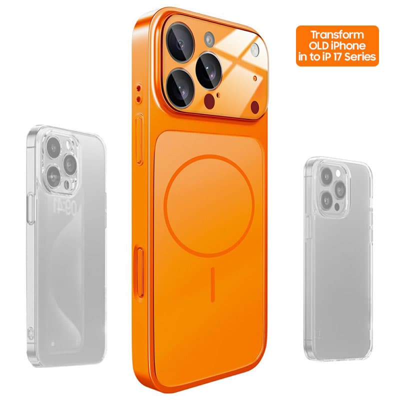 Husa MagLens » iPhone 14, SlimCase, GlassGuard, Orange 1