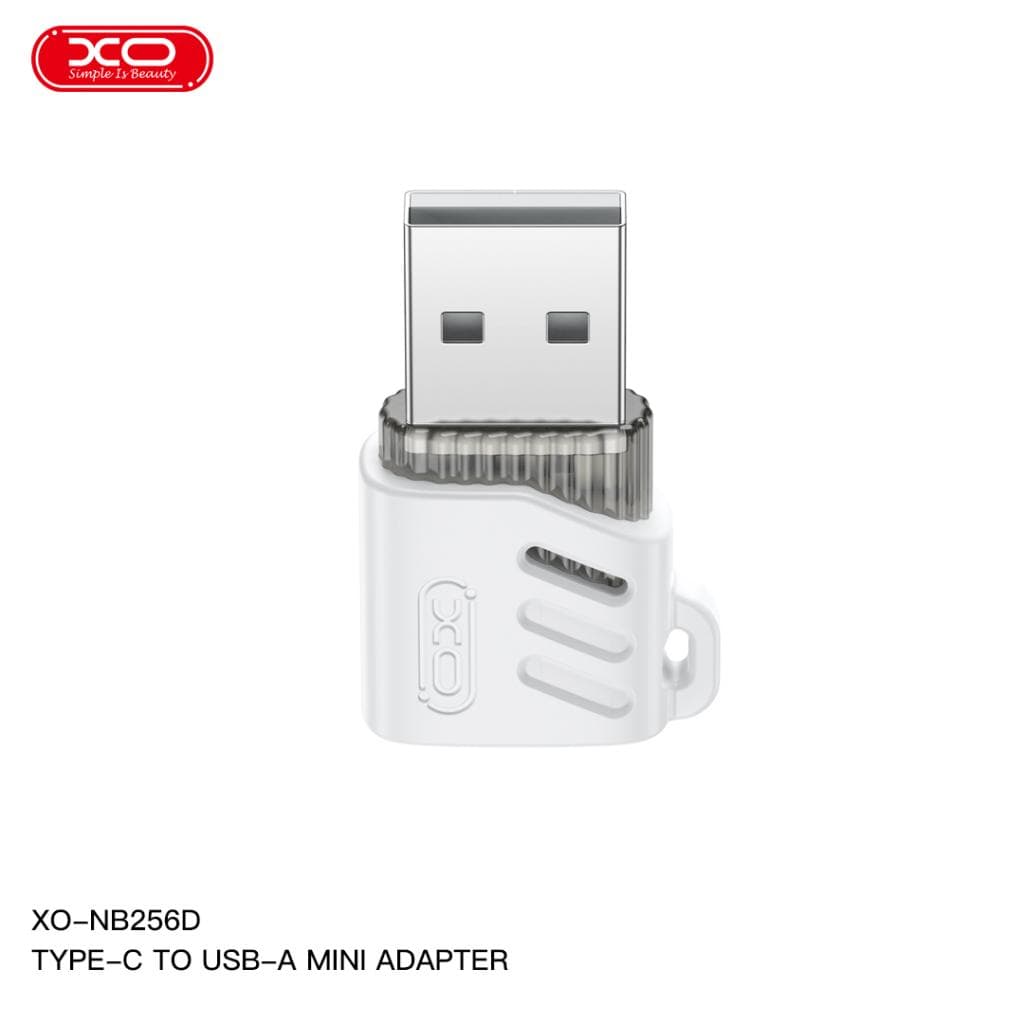 XO (NB256D) - Adaptor OTG Transfer, USB-C la USB-A, 480Mps, White 1