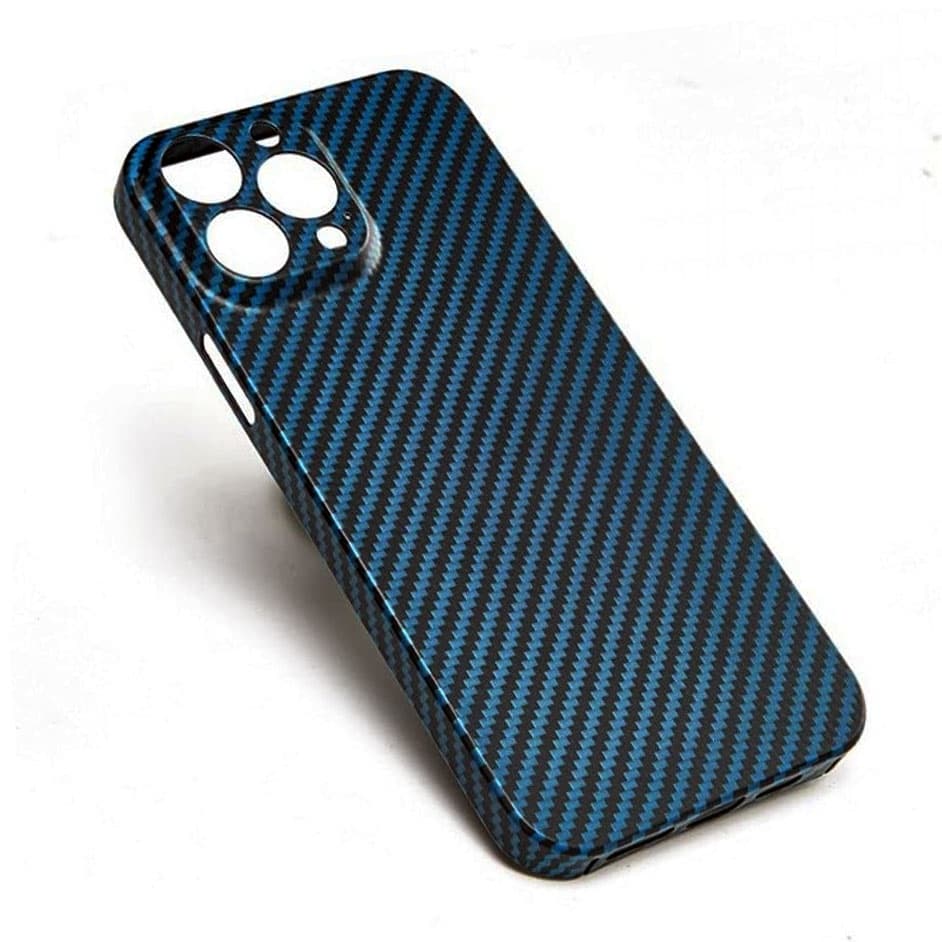 Husa Kevlar » iPhone 13 Pro, Aramid Fiber, UltraThin, Blue 1