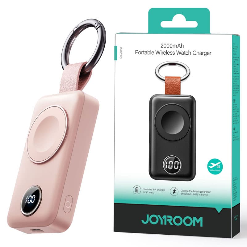 Joyroom (JR-WQW01) - Incarcator Wireless, 3W, Qi Charging, 2000 mAh, Pink 1